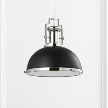 Homer Modern Industrial Iron LED Dome Pendant